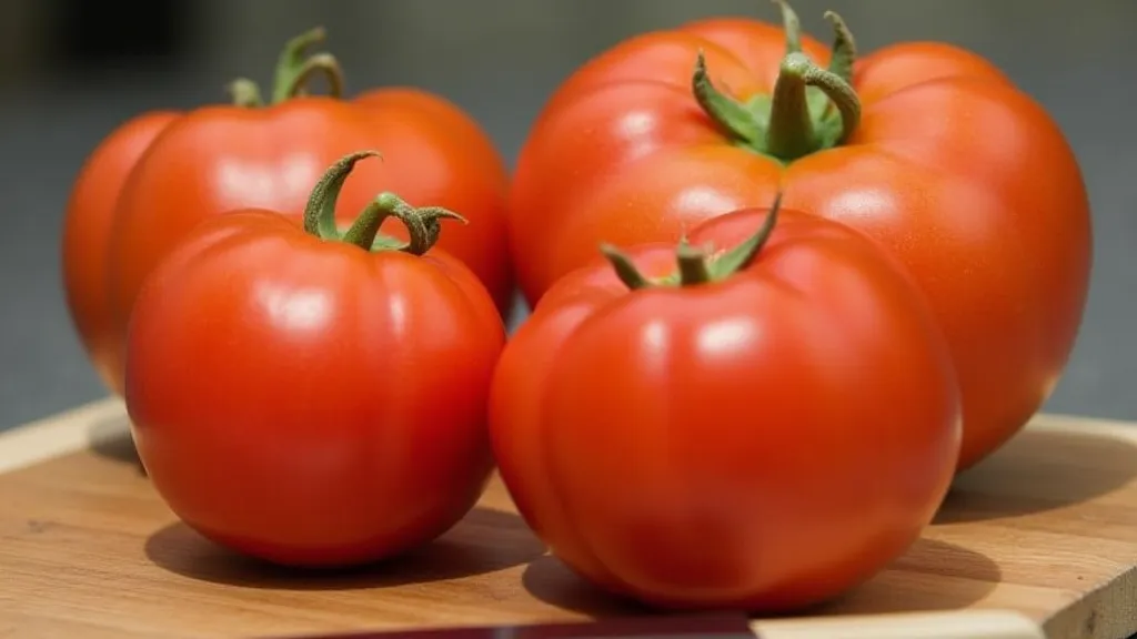 Ripe Mortgage Lifter tomatoes