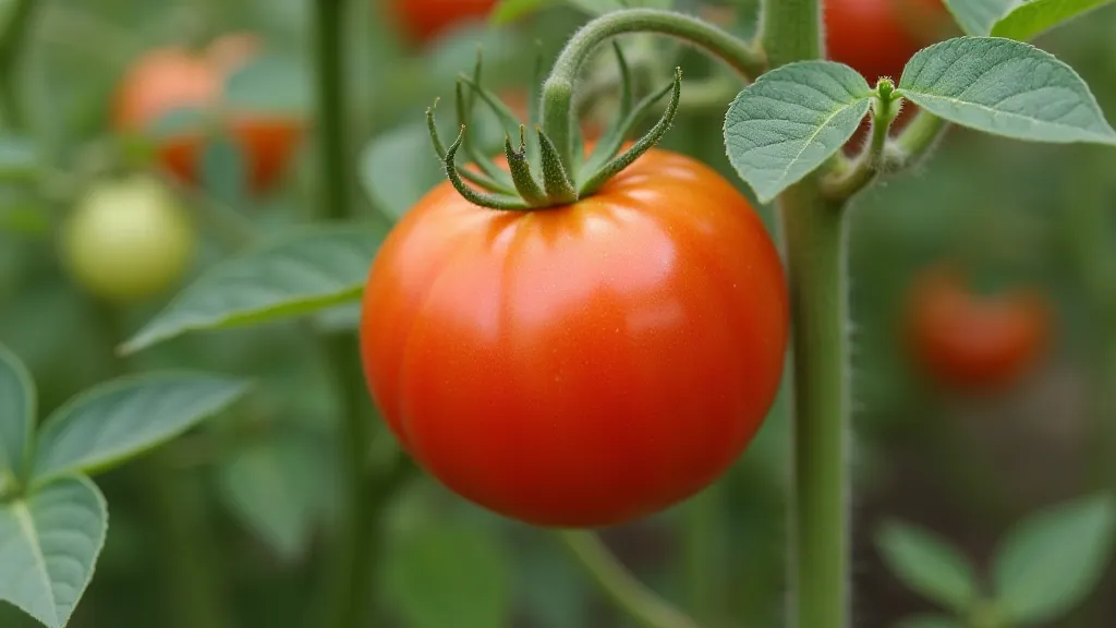 Mortgage Lifter tomato on vine